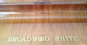 Broadwood White piano